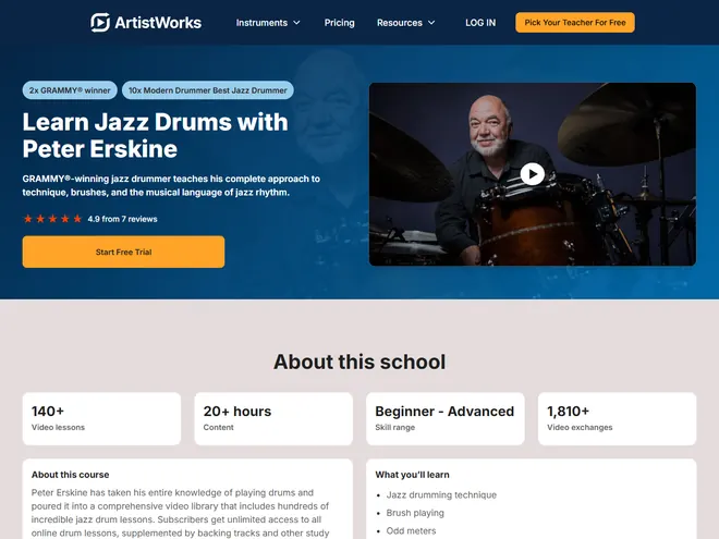 Screenshot of artistworks.com