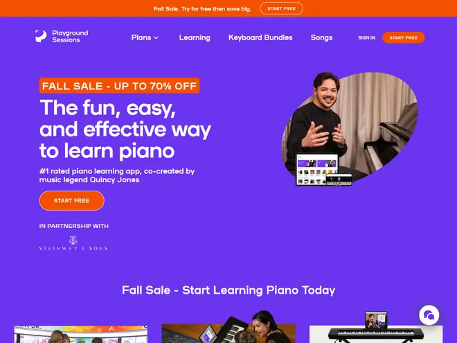 Screenshot of www.playgroundsessions.com